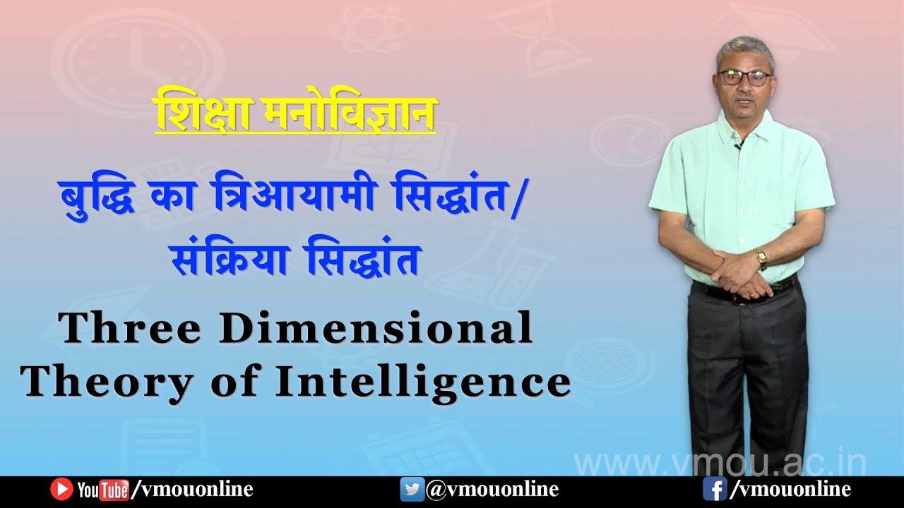बुद्धि का त्रिआयामी सिद्धांत/संक्रिया सिद्धांत- Three Dimensional Theory of Intelligence