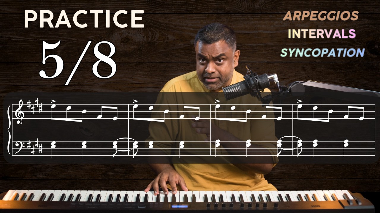 Stop Struggling With Complex Time Signatures - 5/8 with Accents and Thirds Tutorial