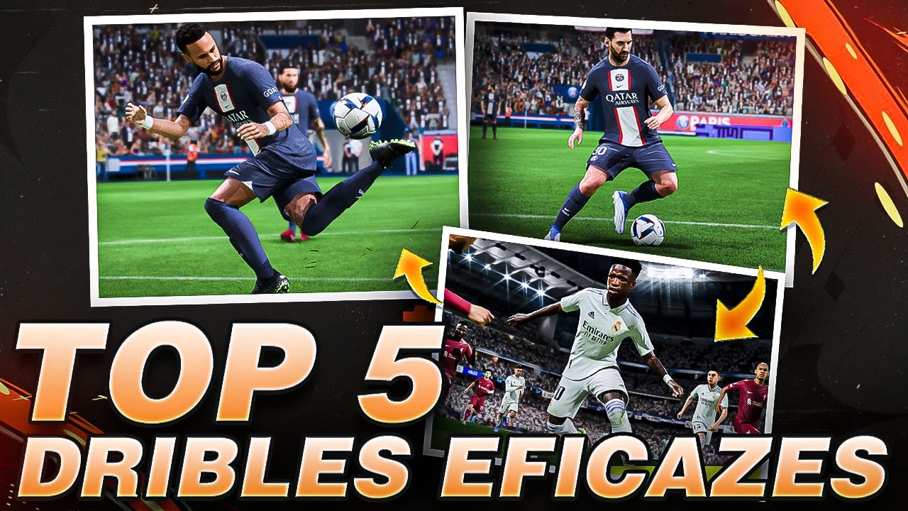 FIFA 23 | 💥 TOP 5 DRIBLES FÁCEIS E EFICAZES FIFA 23 😍😱 || LINKER ||