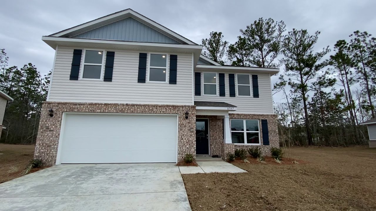 The Galen floor plan, 2338 sqft 4 bedroom 2.5 baths D.R. Horton MS Gulf Coast