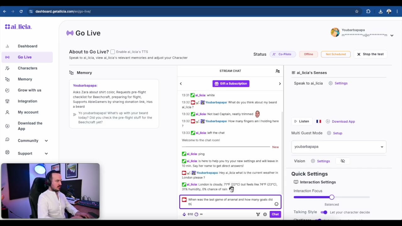 [How to customise @ai_licia ] How to leverage ai_licia's connection to Internet
