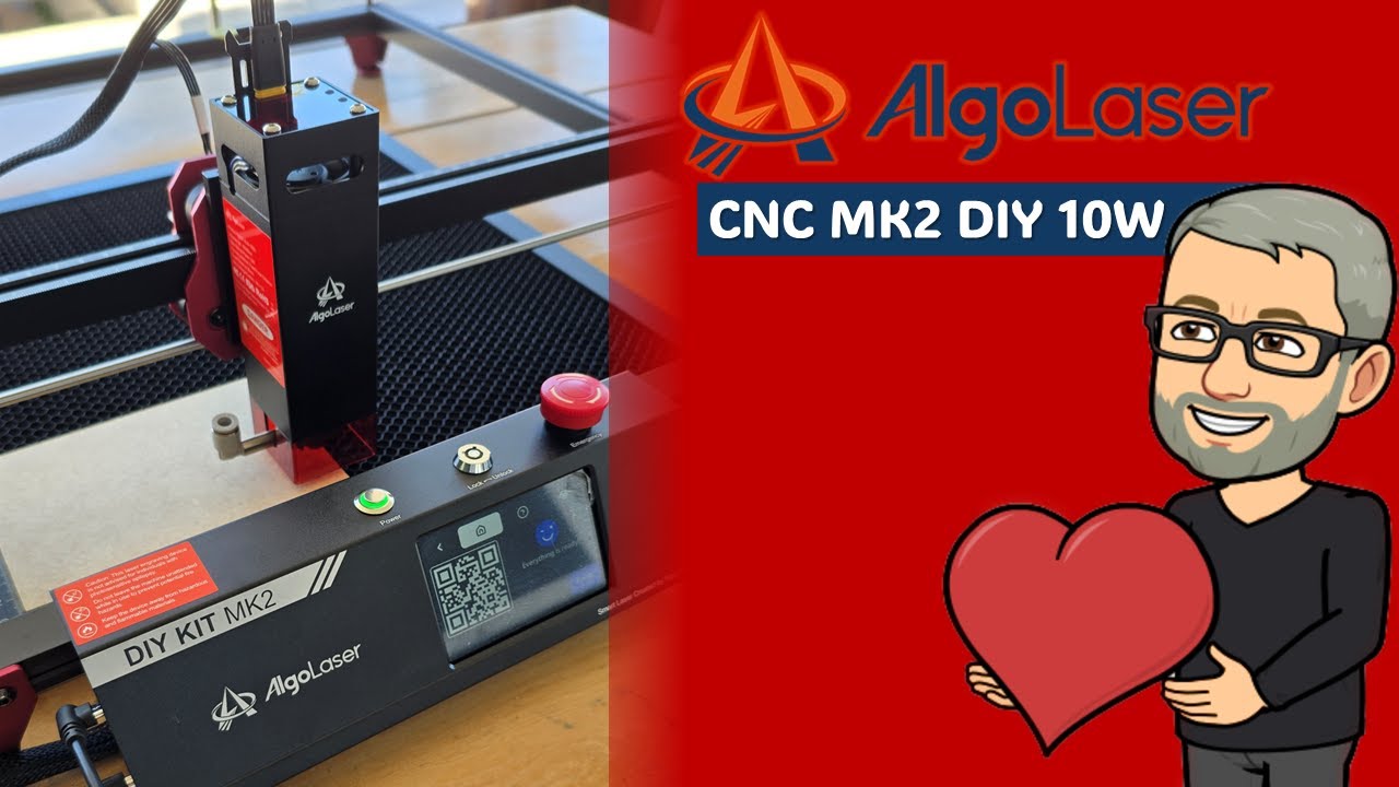 CNC AlgoLaser MK2 DIY - Um espetáculo de equipamento Laser