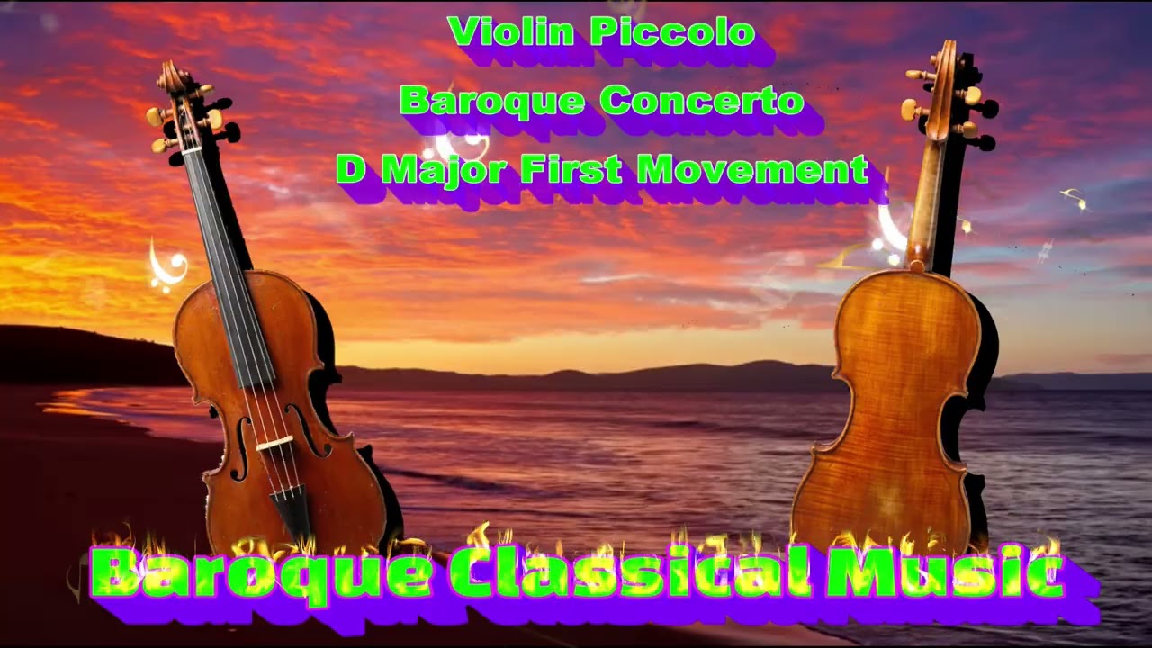 Violin Piccolo Baroque Concerto D Major First Movement #baroquemusic