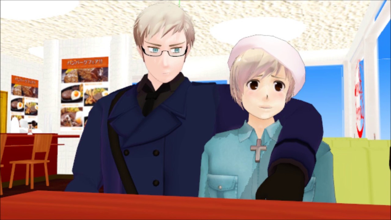 {MMD x Hetalia} -Nordics- Iceland Learns About Girls