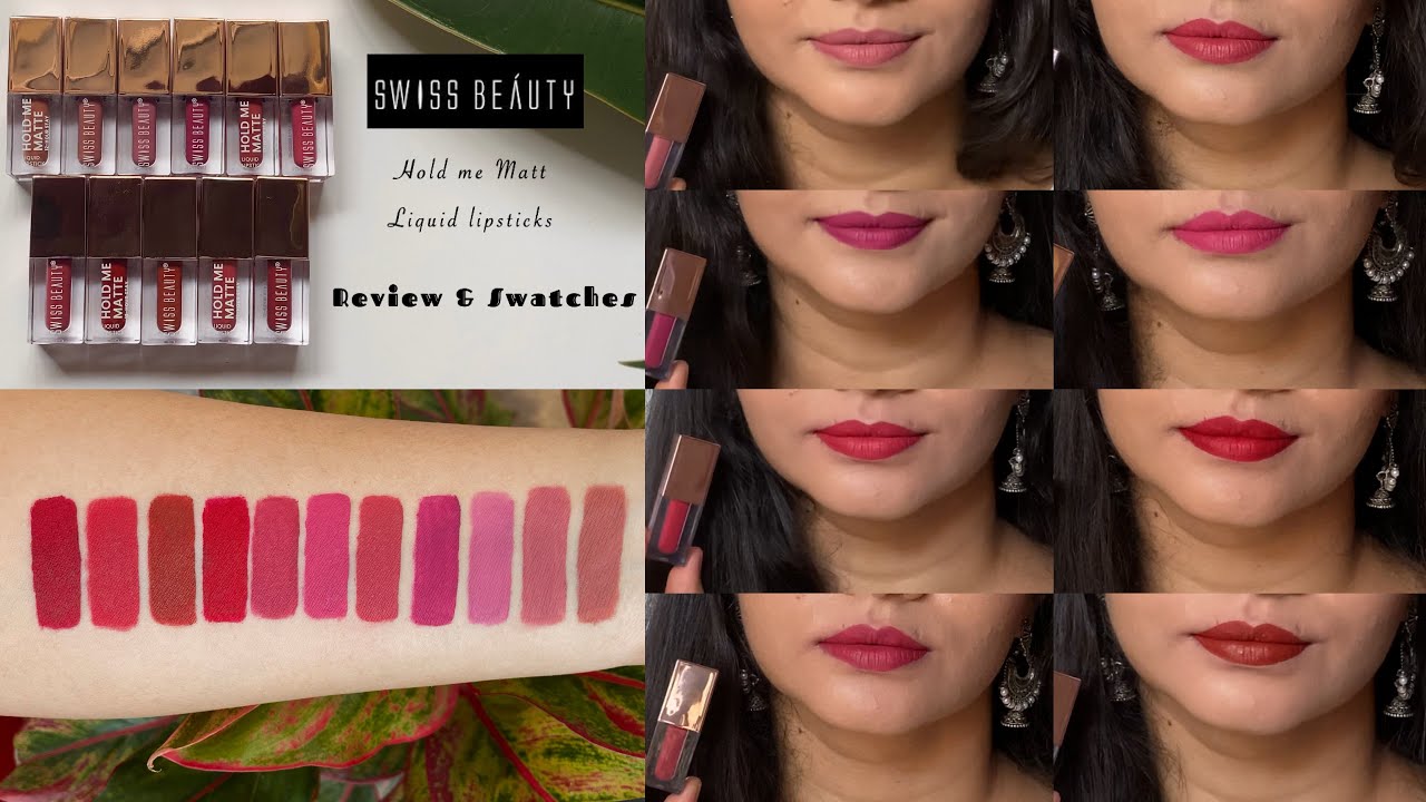 *NEW* SWISS BEAUTY Hold Me Matt Liquid Lipstick | REVIEW & SWATCHES on NC37