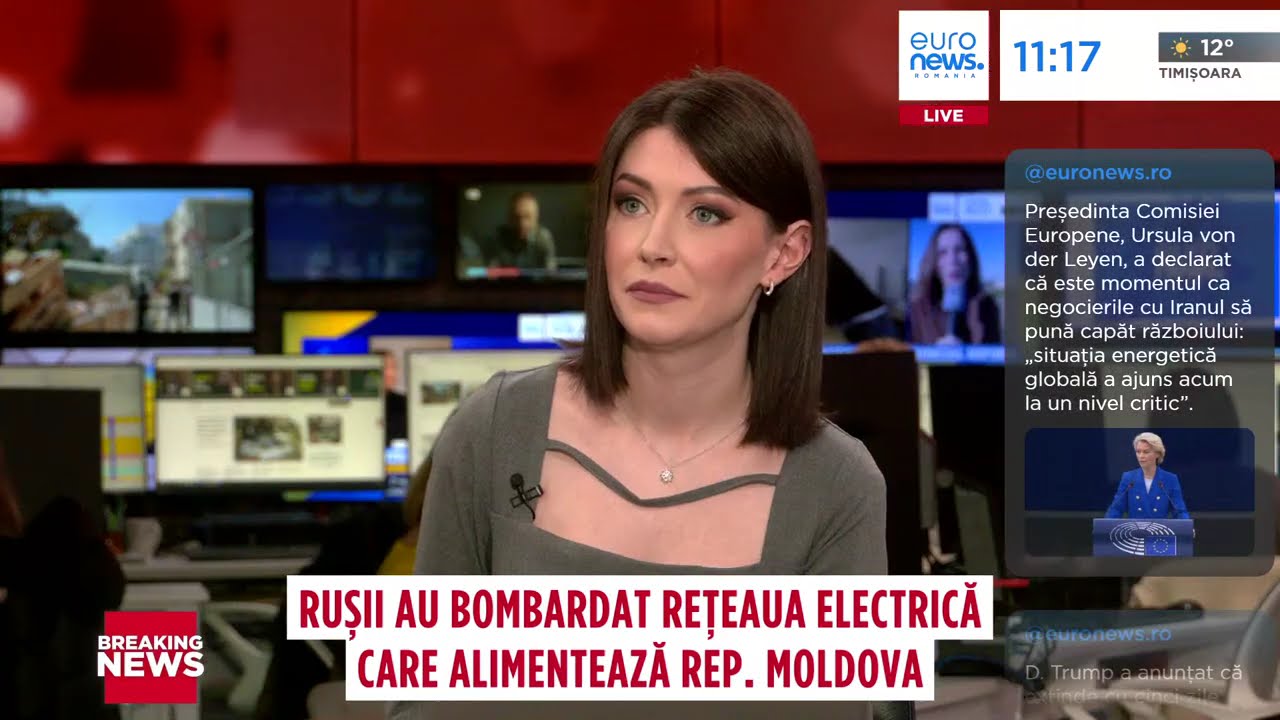 Rusia a atacat rețeaua electrică de alimentare a Republicii Moldova