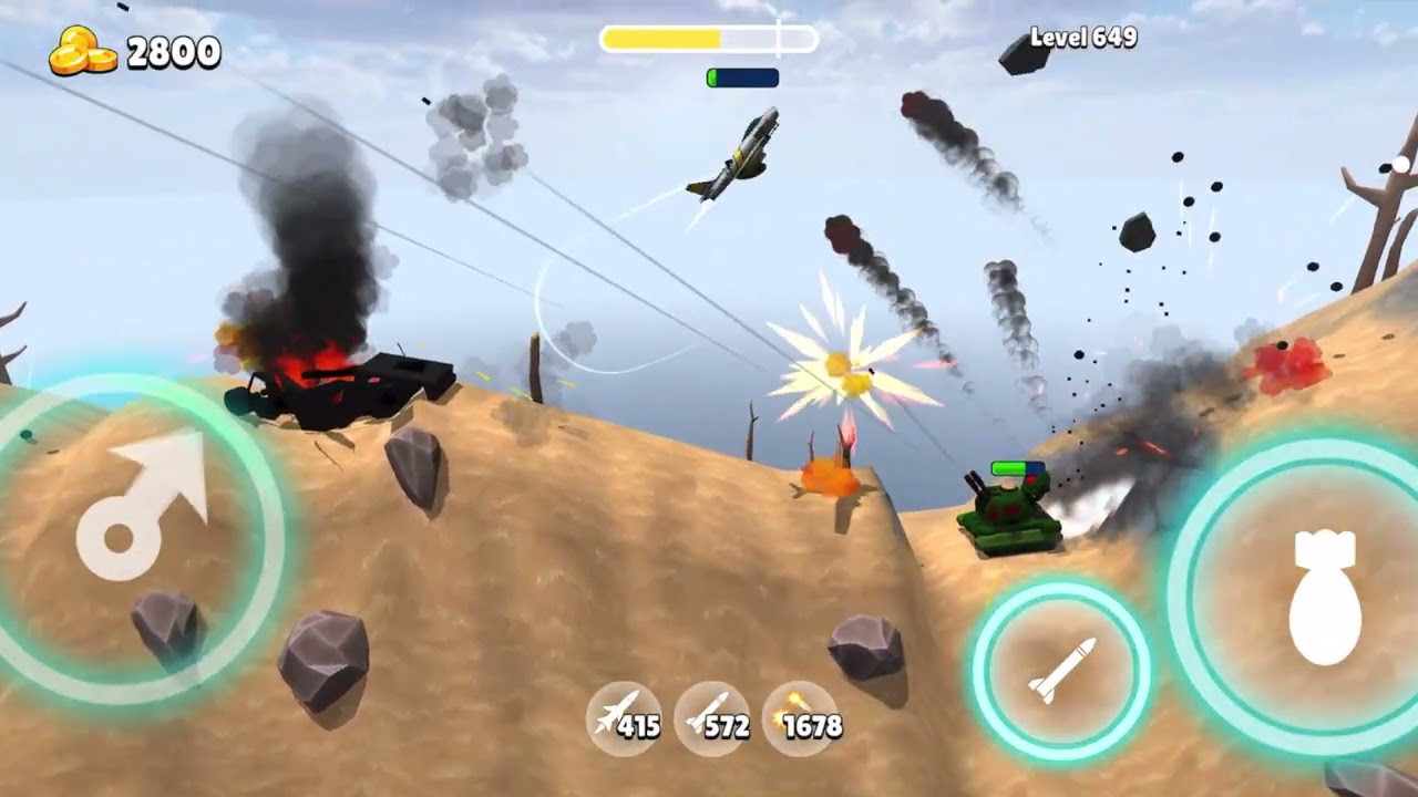 Fighter Jets Destroy Enemy Bunkers | New Level Unlocked! | Bomber Ace Gameplay 🎮