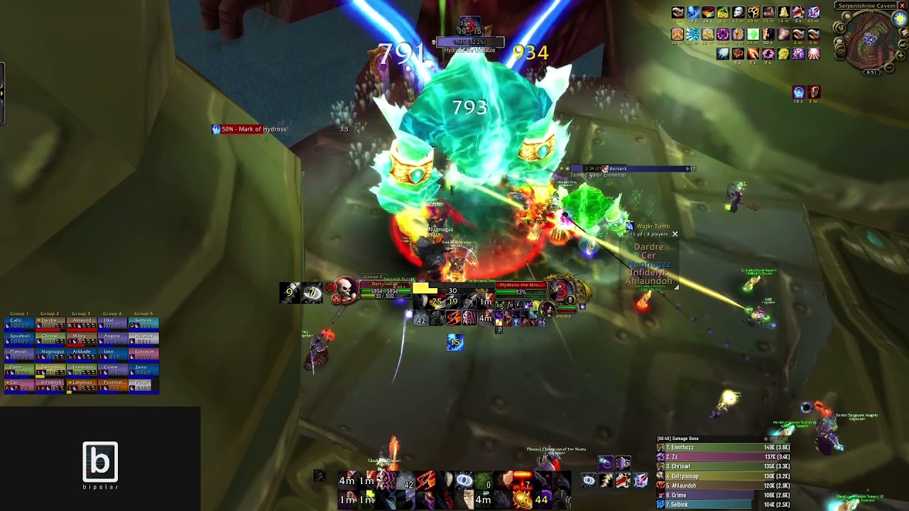 World #1 Rogue DPS Hydross the Unstable (2,839.4) | Burning Crusade Classic Rogue