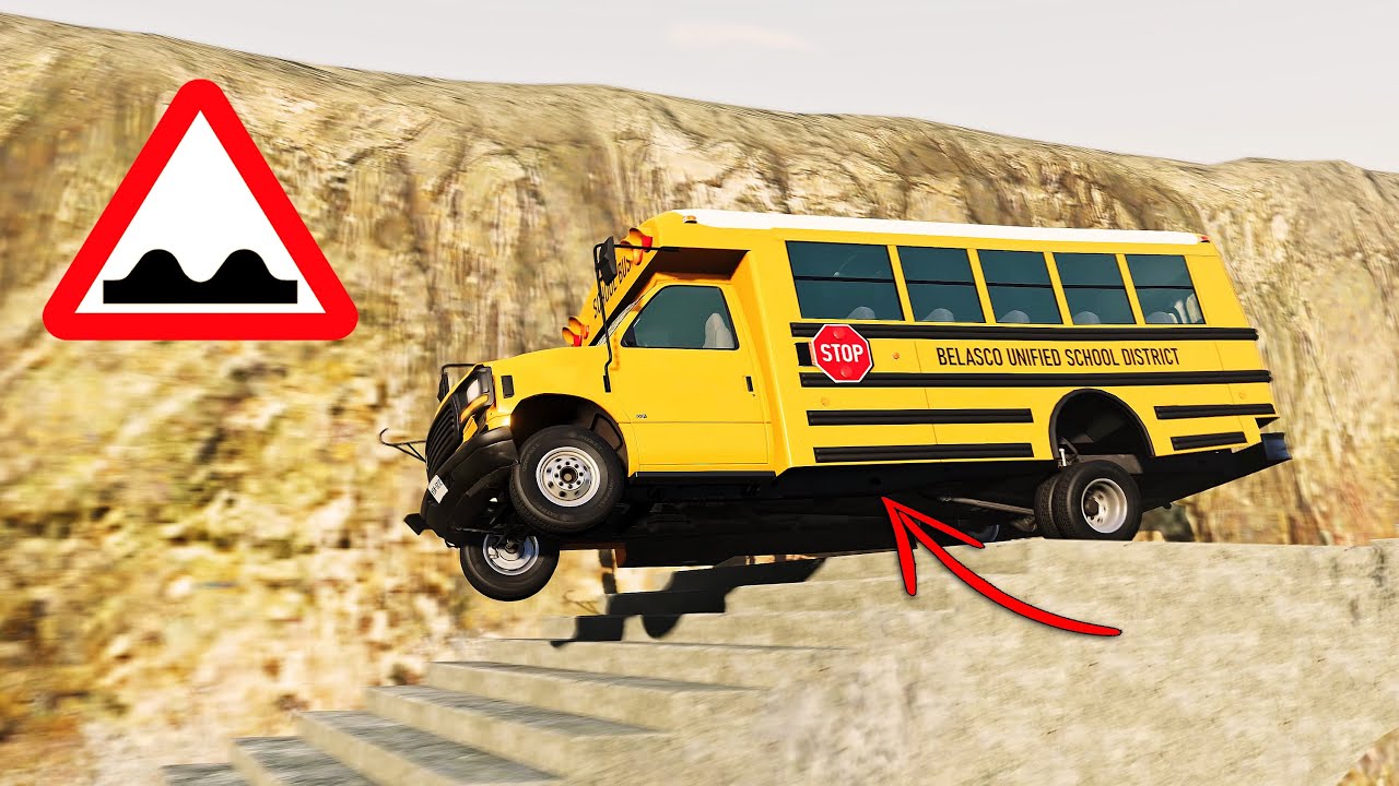 BeamNG Drive - Suspension & Stress Testing The Gavril H-Series Bus Mod