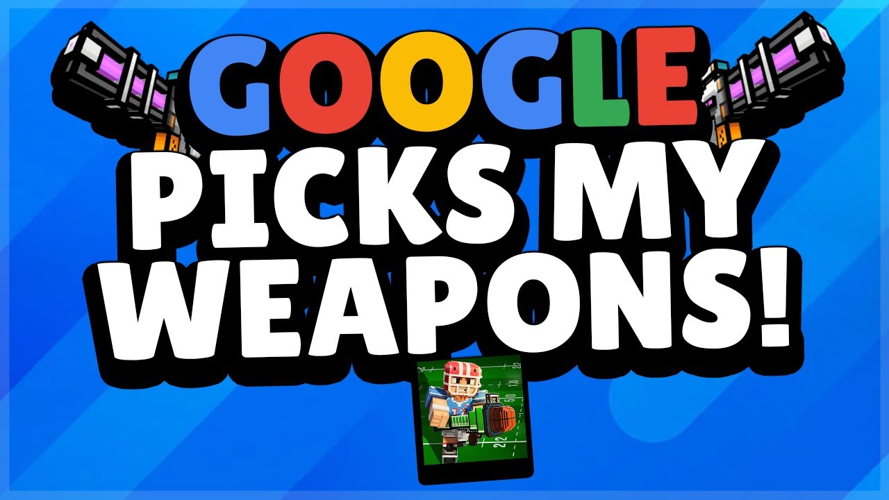 GOOGLE Randomly Selected These INSANE Weapons for me! | Pixel Gun 3D