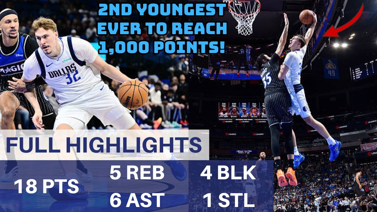 Cooper Flagg Returns From Injury and Becomes the 2nd Youngest NBA Player Ever to Reach 1,000 Points