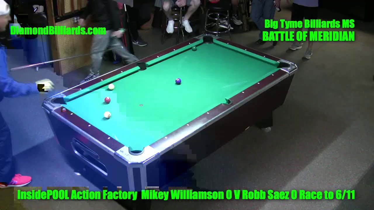 The Battle Of Meridian 9 Ball  Robb Saez VS Mikey Williamson at Big Tyme Billiards, MS