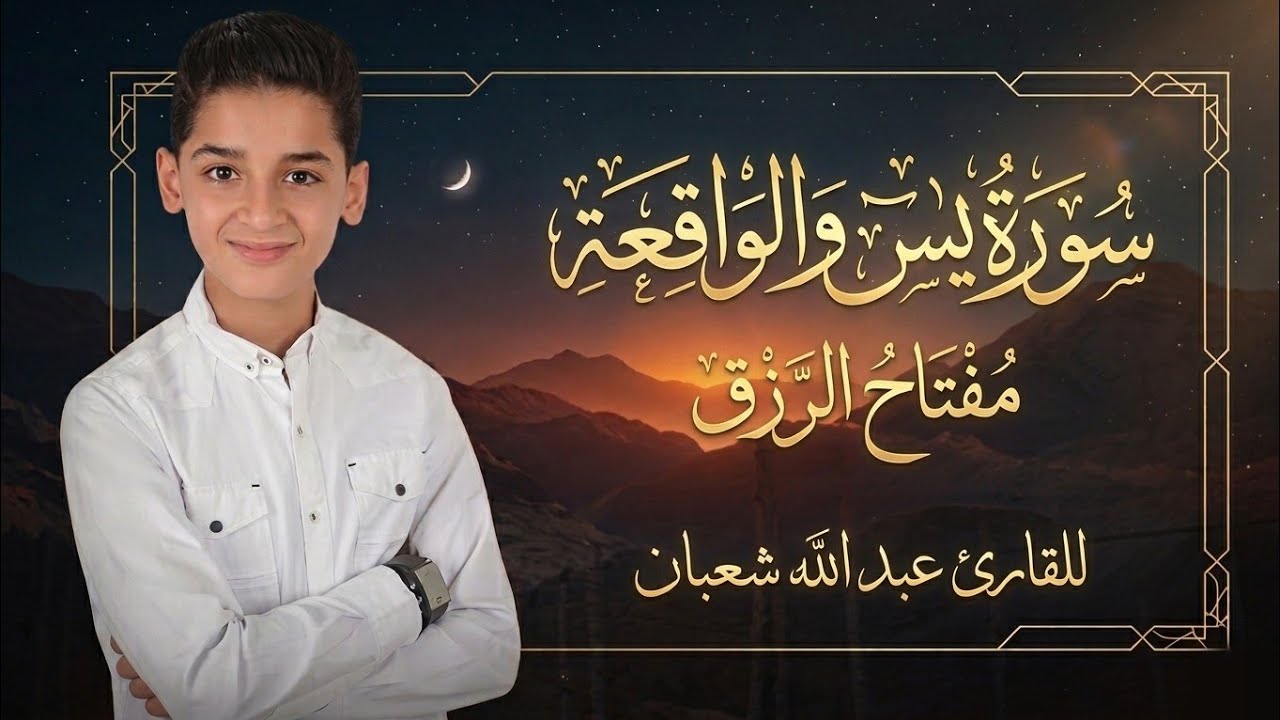 سورة يس وسورة الواقعة | الطفل عبدالله شعبان| بنية الرزق والشفاء باذن الله
