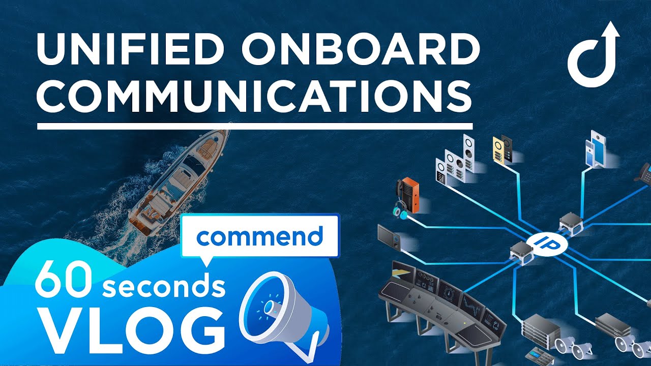 Unified onboard communication with IP-Intercom, Public Address, UHF, VHF