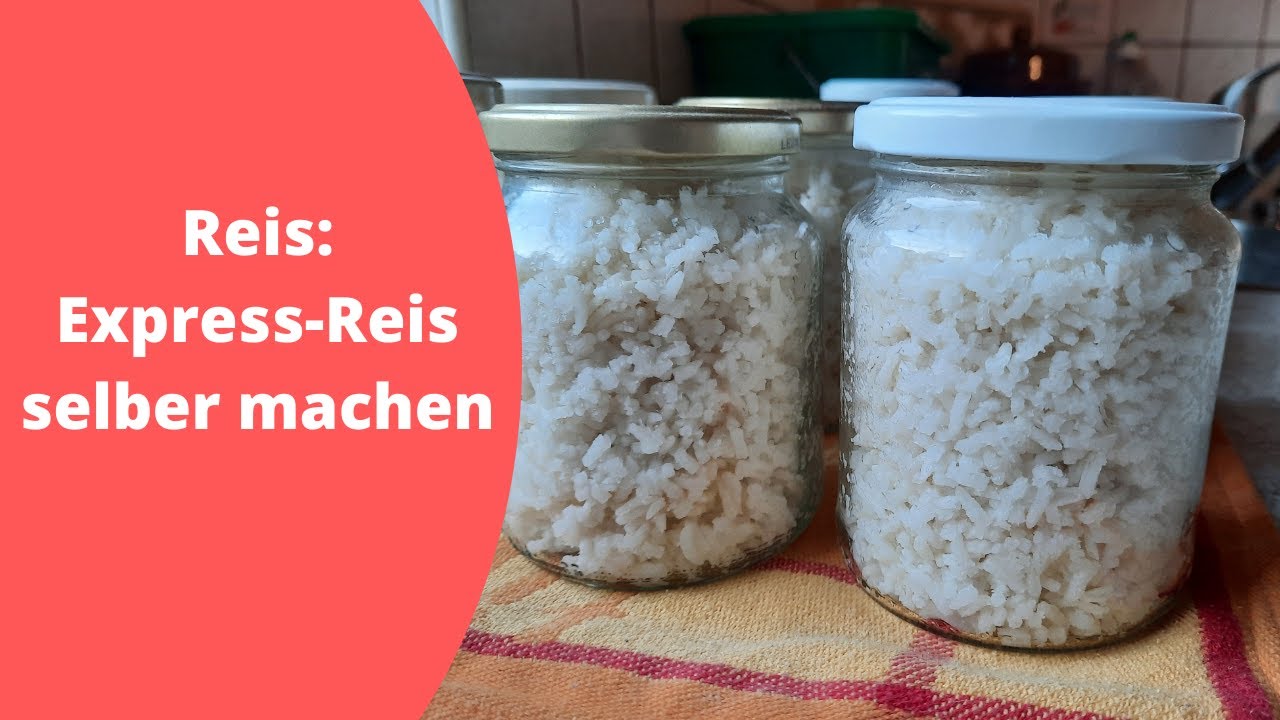 Reis einkochen - Express-Reis selber machen
