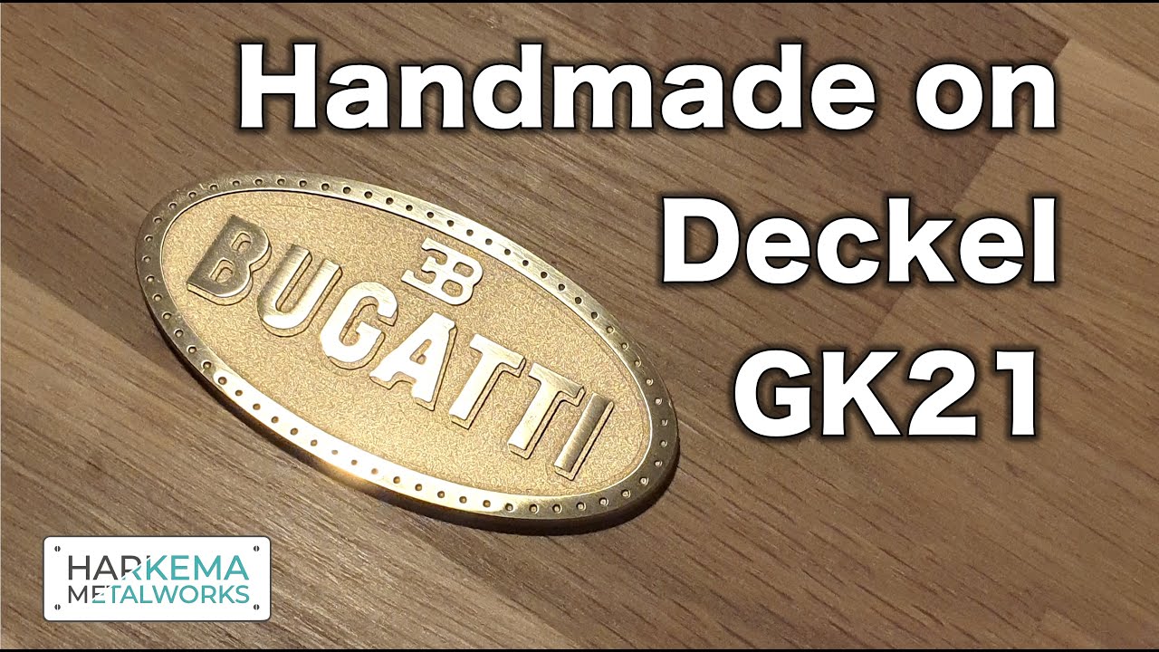 Making a Bugatti Logo on Deckel GK21 Pantograph Mill
