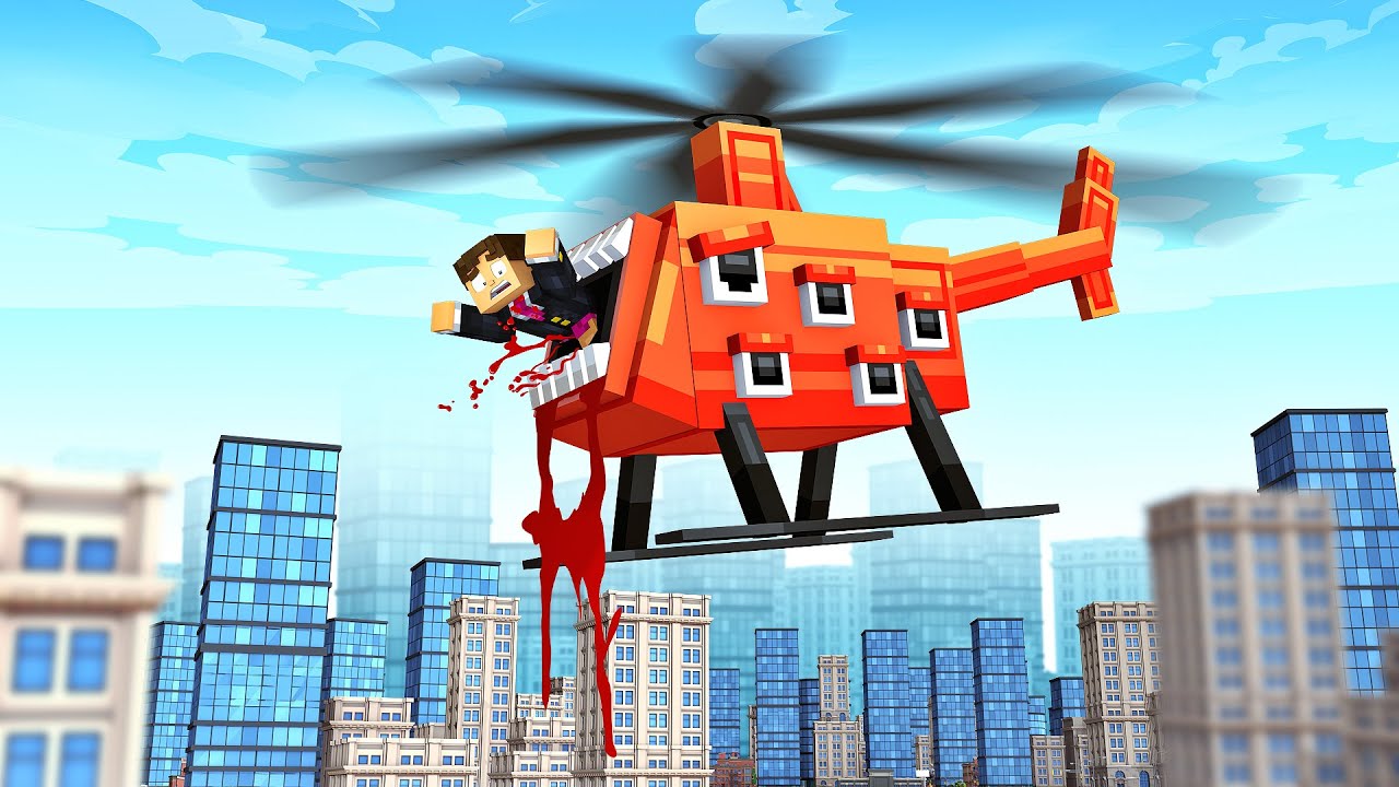 HELICOPTERO EATER ME MORDEU NO MINECRAFT !! ( TREVOR HENDERSON )