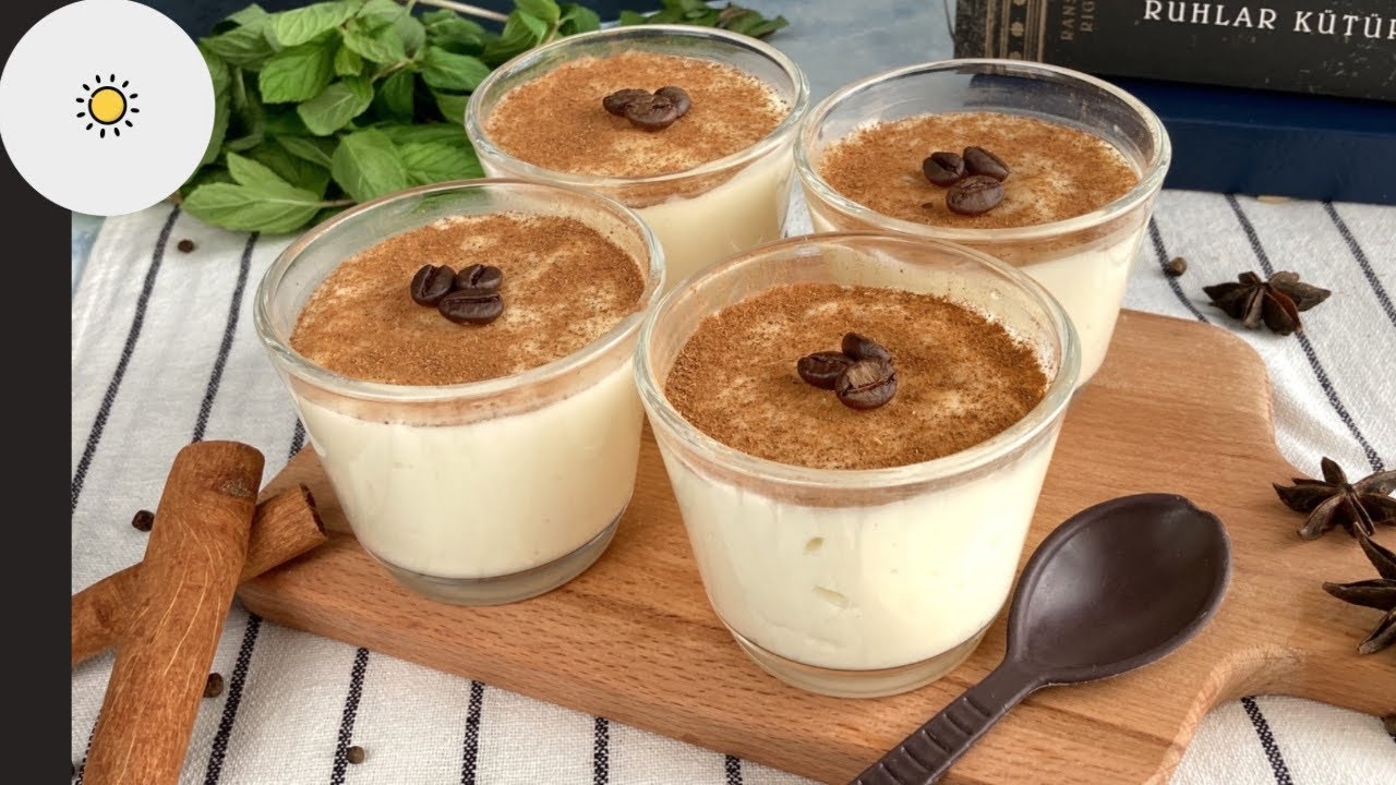 O MEŞHUR TATLI👌🏻Damla Sakızıyla Yapılan EFSANE ALAÇATI MUHALLEBİSİ Tarifi / Kolay Sütlü Tatlı