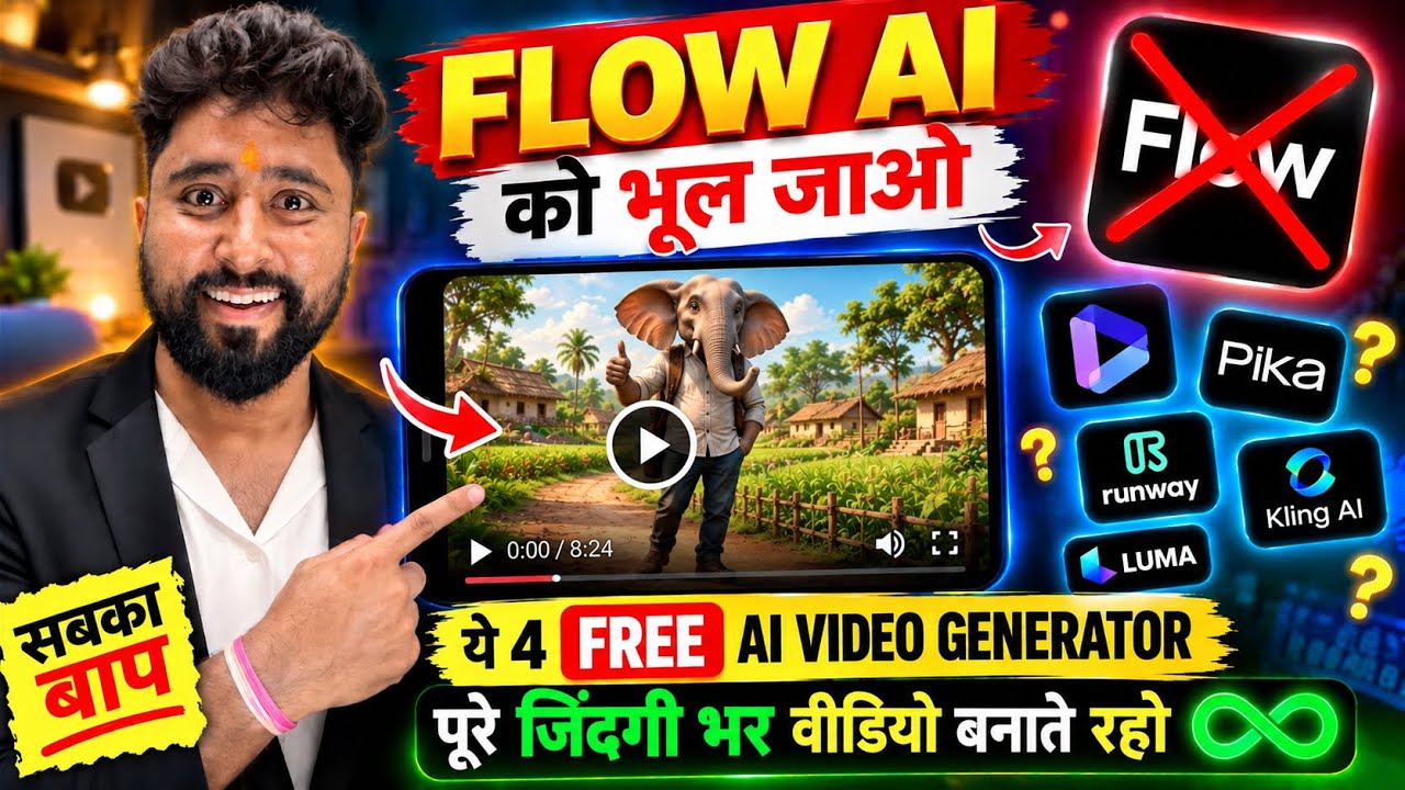 Google Flow छोड़ो! 😱 ये FREE AI Tool Unlimited Long Video बनाता है | image to video ai free 🔥