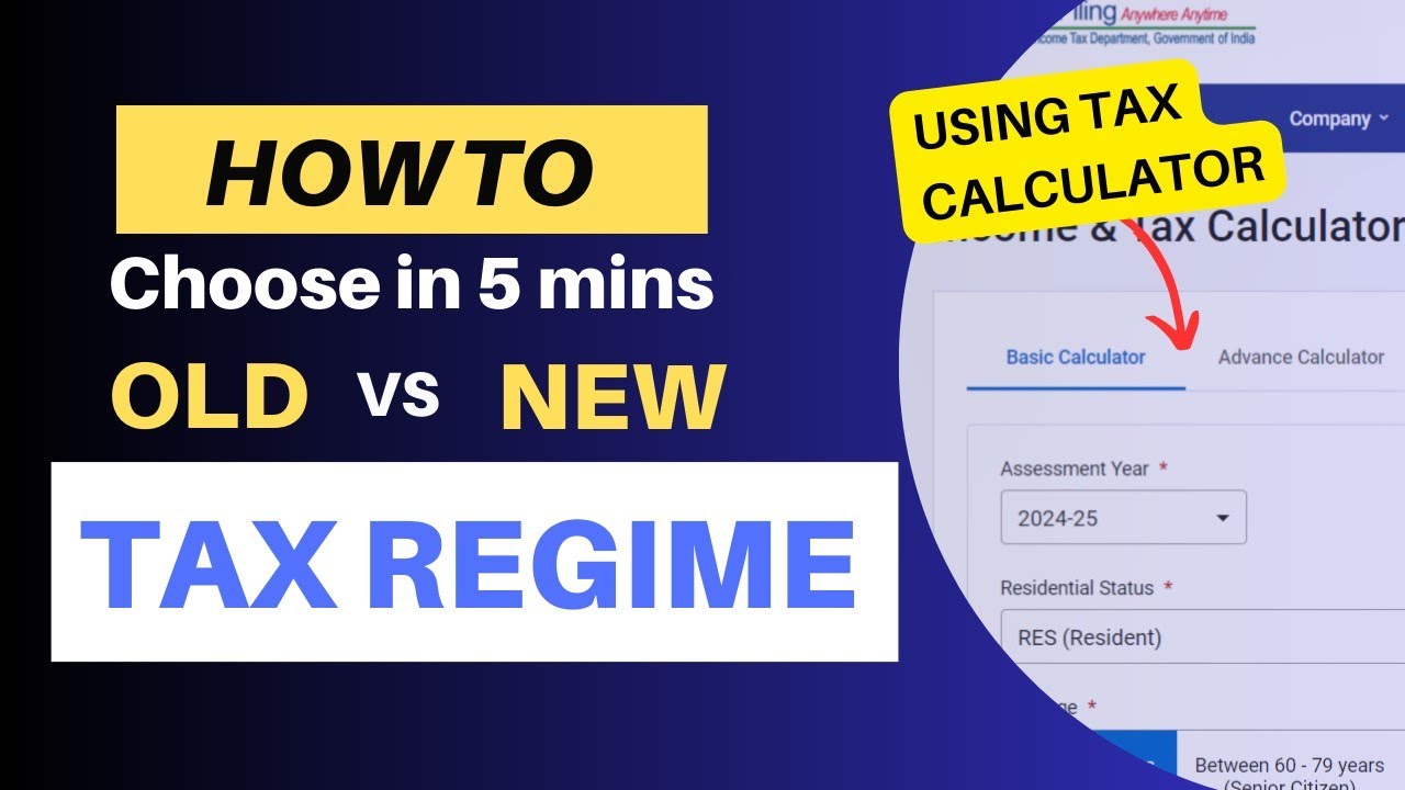 New Tax Regime vs Old Tax Regime 2024 | Calculate income tax under both regimes with tax calculator
