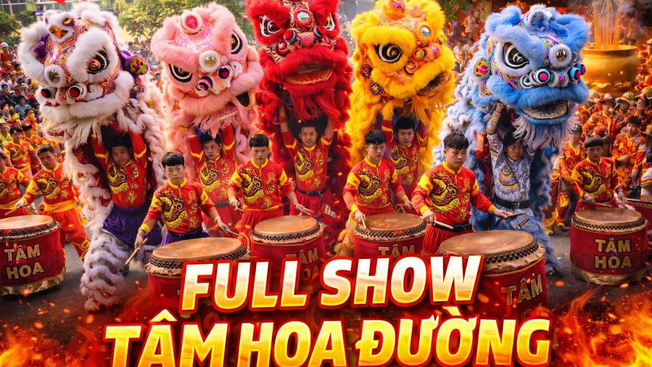 Full Show Tâm Hoa Đường ở chùa Giác Hoàng - Múa Lân 2026