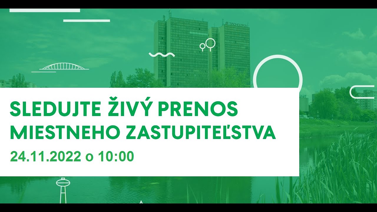 Zasadnutie zastupiteľstva mestskej časti Bratislava-Petržalka | 24. NOVEMBER 2022