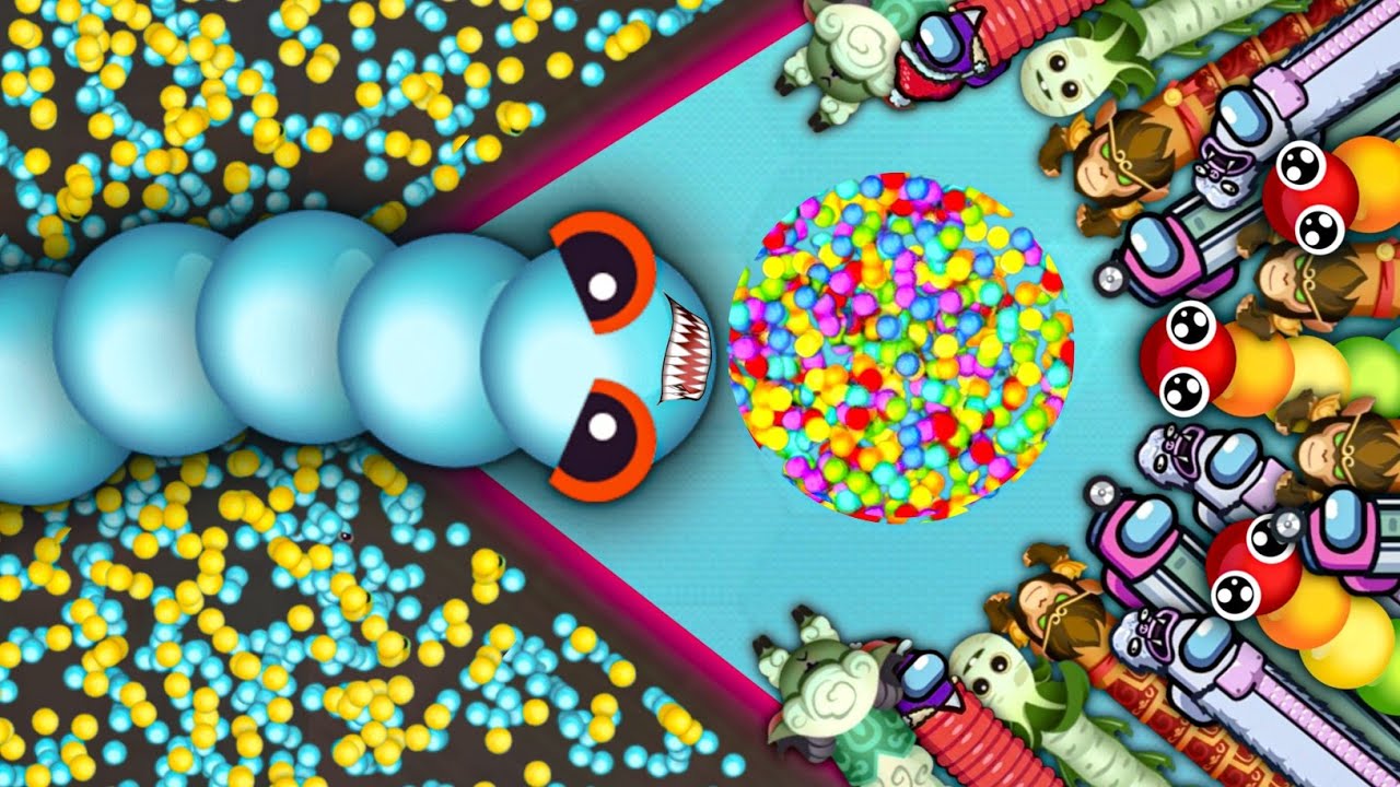 OMG🐍 SNAKE SLUSHY GETS FABULOUS SCORE POINT IN MAP 🐍 EPIC SNAKEIO GAMEPLAY #snakeio #games #gaming