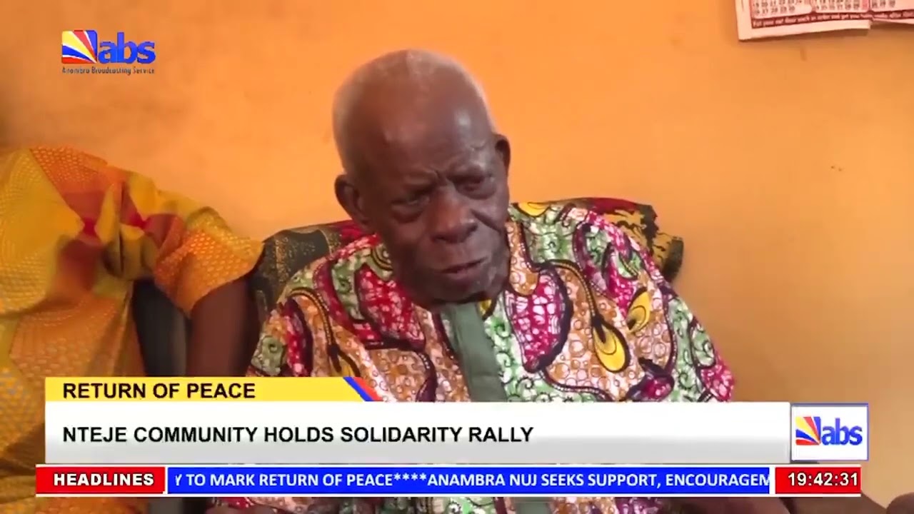Nteje Community Holds Solidarity Rally