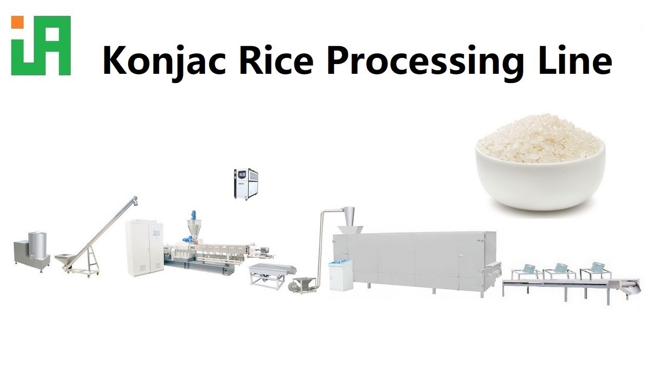 TSE75 Twin screw Dry Konjac Rice Shirataki Rice Miracle Rice Extrusion Production Line