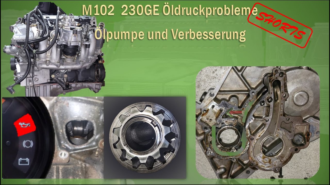 G-Klasse M102 Öldruckverlust 230GE, tausch der Ölpumpe W461 W460