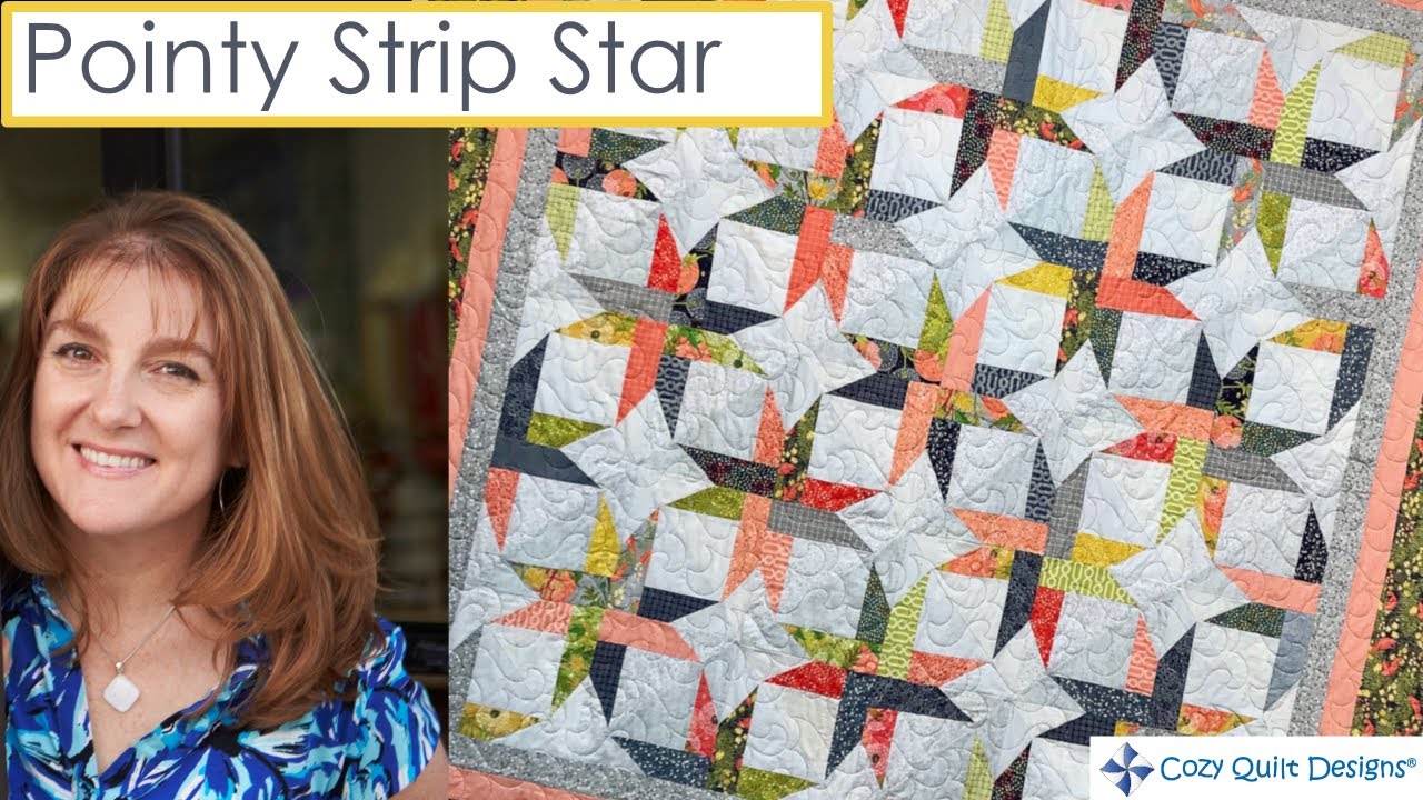 Pointy Strip Star - Strip Presentation by Cozy Quilt Designs