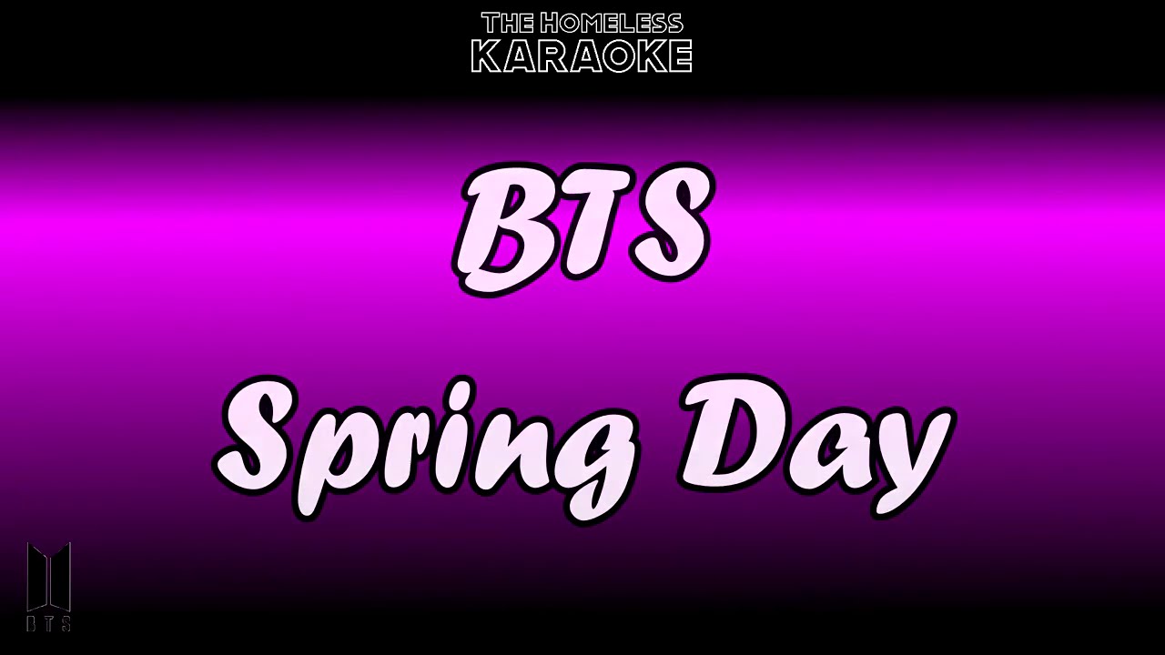 BTS - Spring Day - Karaoke