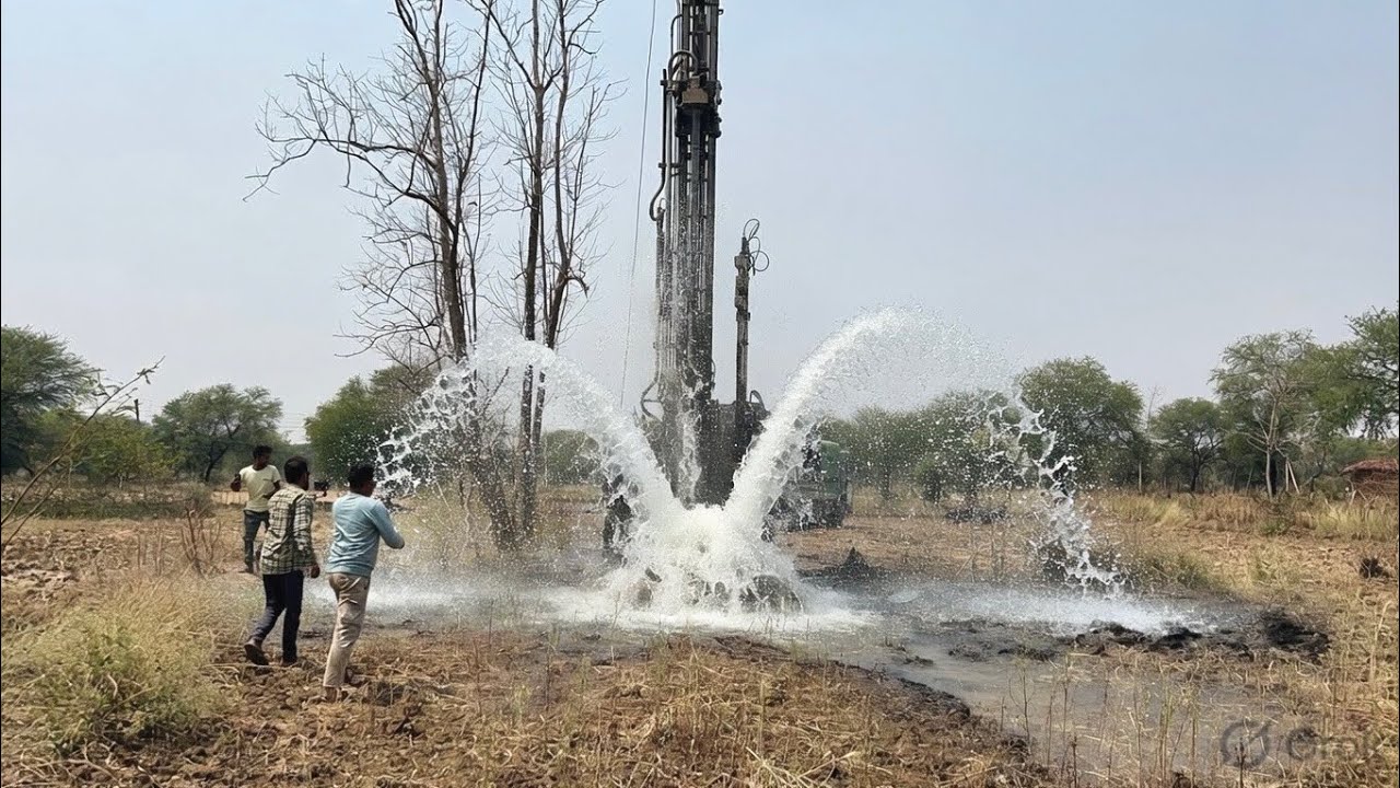 Borewell Drilling -7 Hp Motor 260 Feet Deep boring With Coconut water checking Method | Borewells