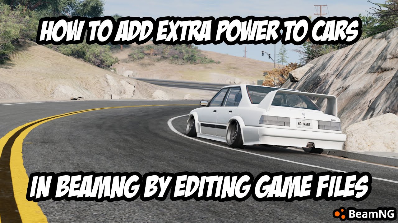 How to Add MORE POWER to Any Car in BeamNG.drive! (Custom Tunes & Parts) [Game Files Tutorial]