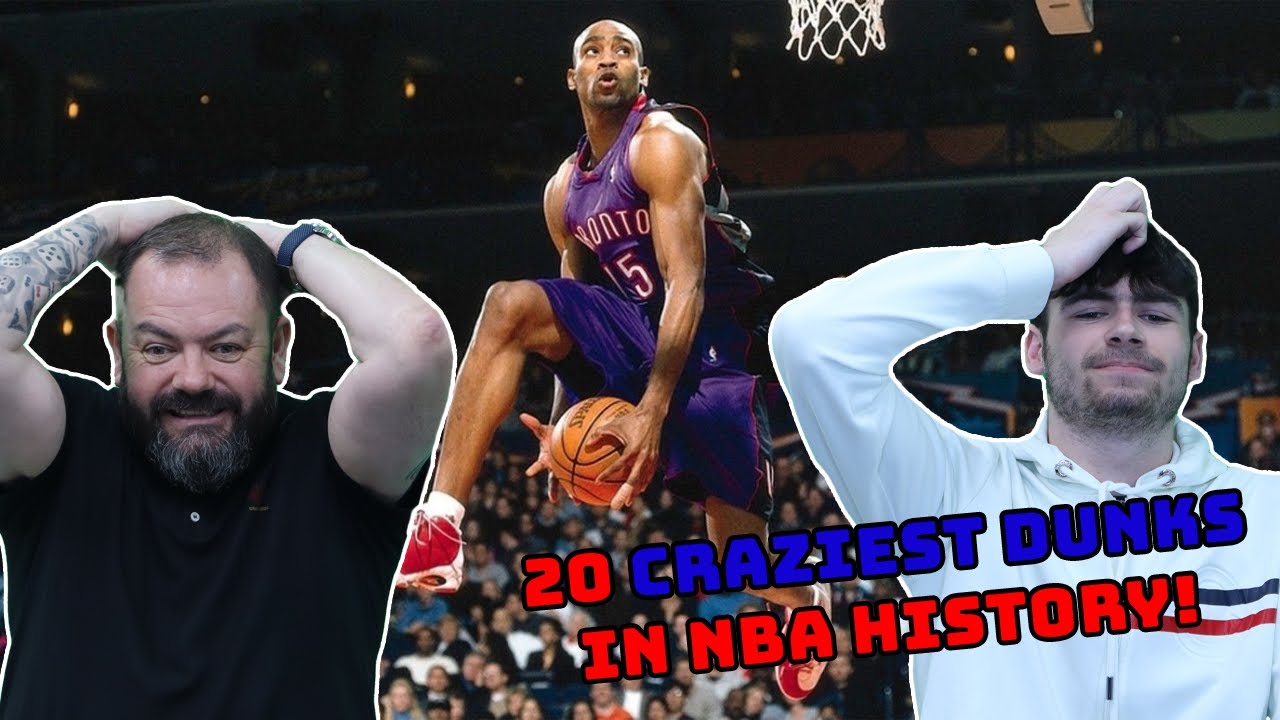 British Father and Son Reacts | 20 CRAZIEST Dunks In NBA History!