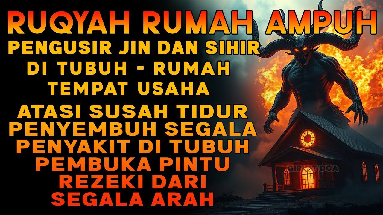 RUQYAH RUMAH PENGUSIR JIN, SETAN & SIHIR DI RUMAH & TUBUH, PENENANG HATI & FIKIRAN | ISMAIL ALQADI
