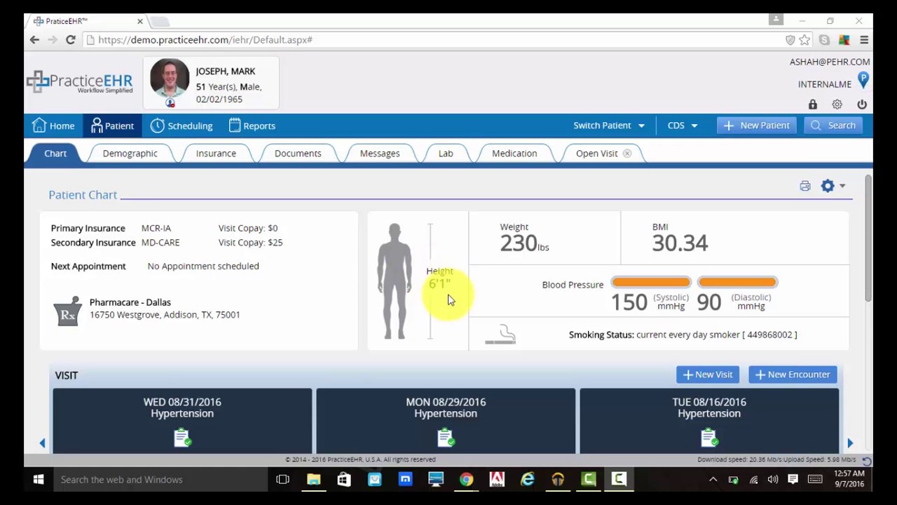 Patient Chart - Practice EHR
