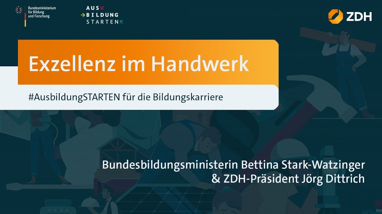 Exzellenz im Handwerk: Bundesbildungsministerin Stark-Watzinger & ZDH-Pr&auml;sident Dittrich