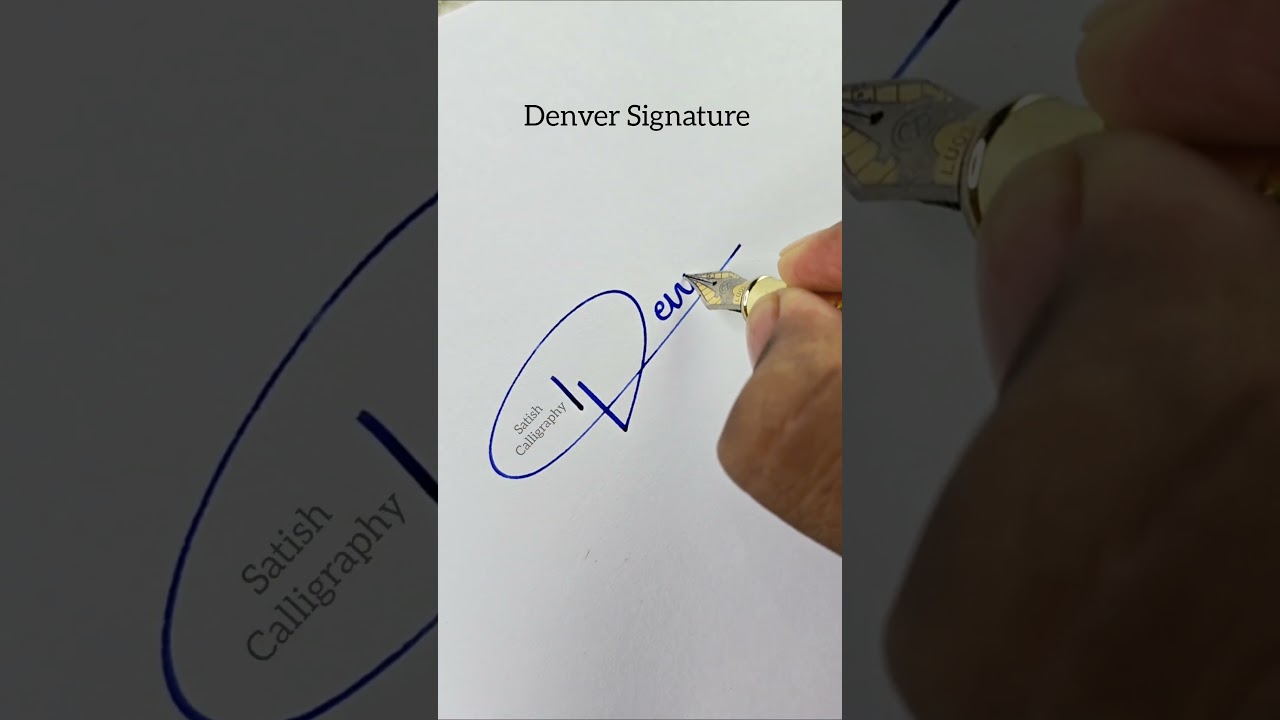 Denver Signature | Letter D Sign | D Signature 