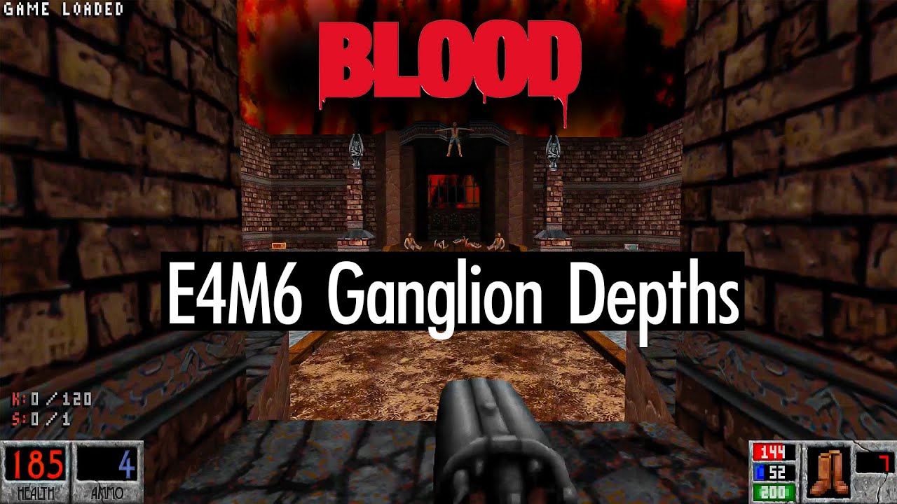 Blood E4M6 “Ganglion Depths” Extra Crispy All Secrets + Easter Eggs and References (No Commentary)