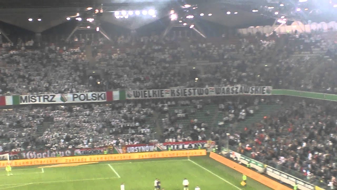 Legia - Pogoń 3-1 Puchar Polski  Doping i taniec na Żylecie