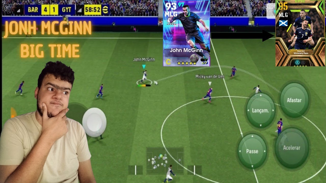 John mcginn se transformou em big time grátis 😱⚽ efootball 2026 Mobile