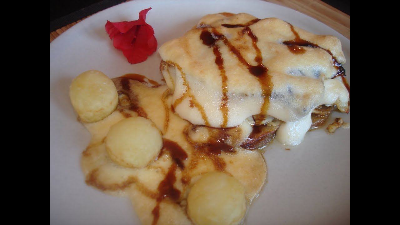 Bacalao gratinado con manzana, patata y alioli de miel / Cod au Gratin with honey mayonaise