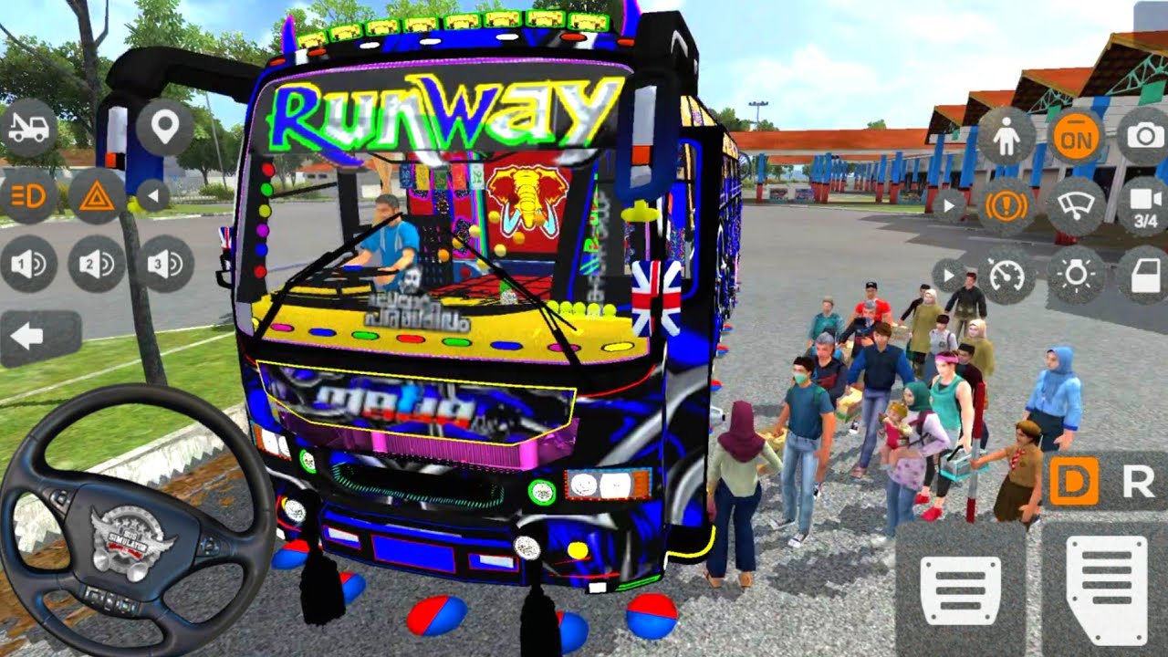 💥 Realistic Engine Sound Bus Mod | BUSSID Gameplay Video 