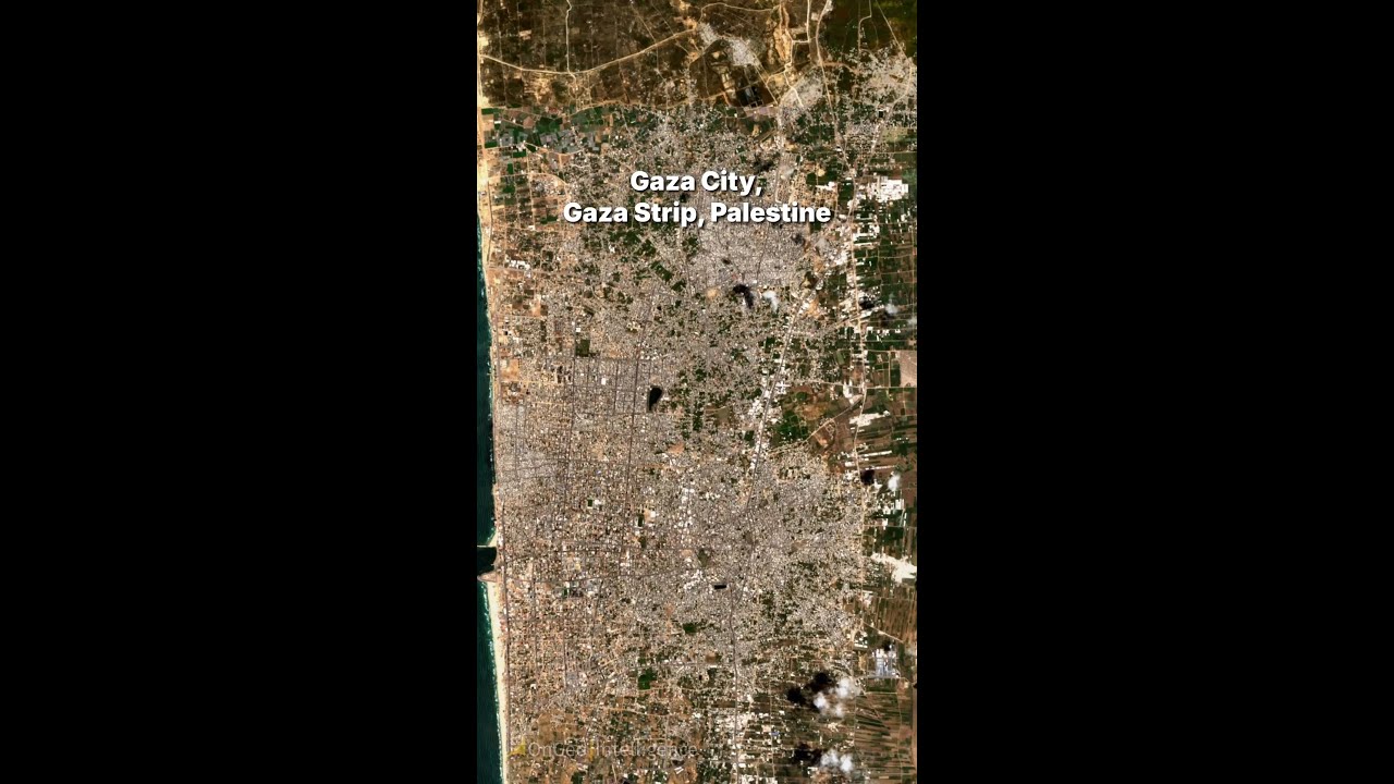 🛰️ GAZA CITY &mdash; BEFORE & AFTER | Satellite Imagery
