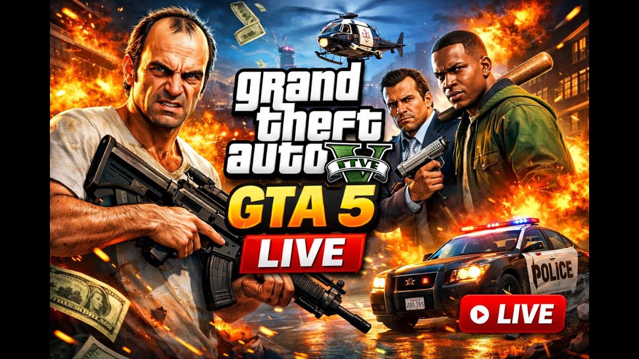 GTA 5 LIVE 🔴\\Aaj Sab Kuch Lootenge😎|| Hindi Gameplay