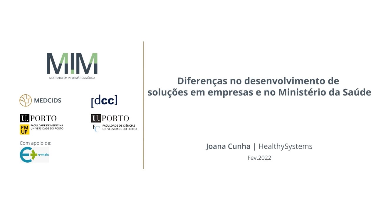 MIM - Diferenças no desenvolvimento de soluções em empresas e no Ministério da Saúde