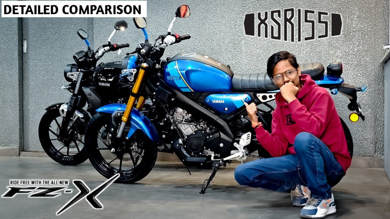 Yamaha XSR 155 Vs Yamaha FZ X | Detailed Comparison | Full Review