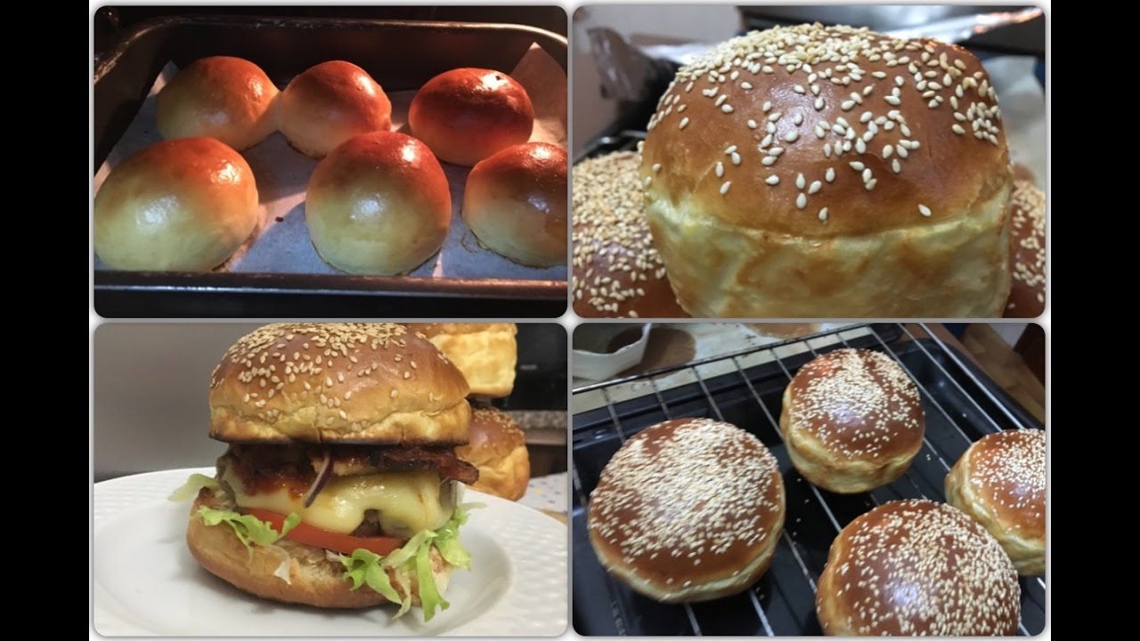 Pan de Hamburguesa con levadura de Panadería, Burger Buns paso a paso