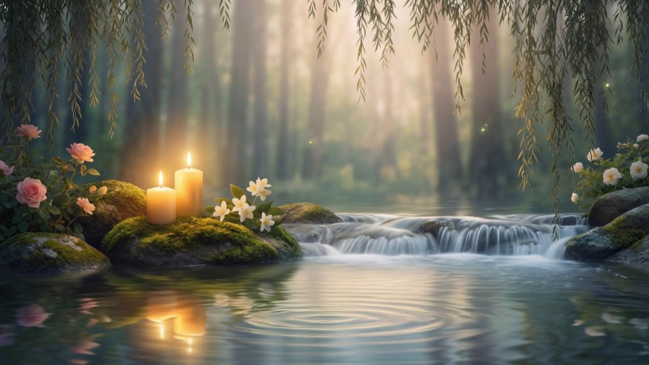 Healing River Sounds + Relaxing Piano 🎶 Reduce Stress, Clear Your Mind & Sleep Better 1